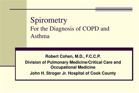 PPT - Spirometry For the Diagnosis of COPD and Asthma PowerPoint ...