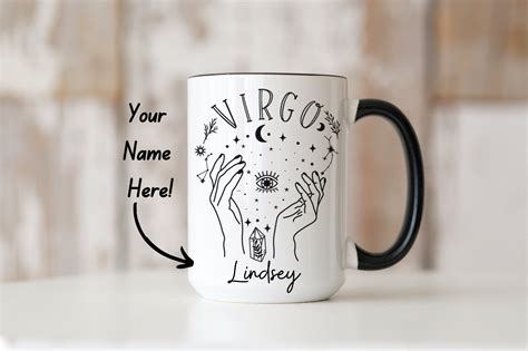 Custom Zodiac Sign Mug Oz Personalized Astrology Gift Personalized