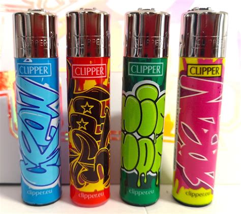 4 X Graffiti Rare Clipper Lighters Unique Funny Cool Clippers Etsy