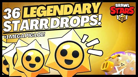 36 Legendary Starr Drop Opening Brawl Stars Youtube