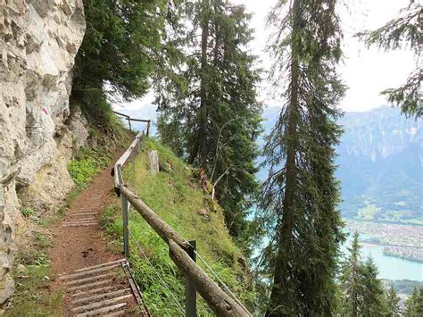 733a Harder Kulm ob Interlaken Hardergrat Horetalp Balmhütte und