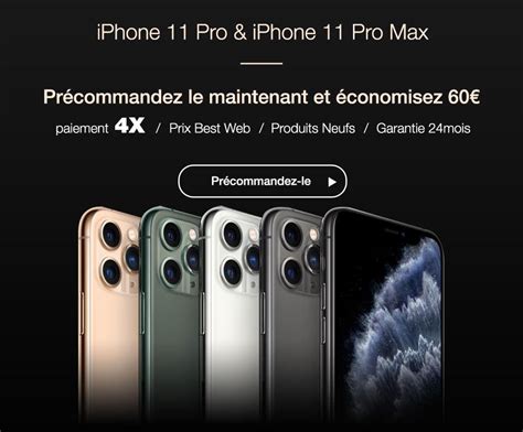 Obtenez l iPhone 11 Pro au meilleur prix du marché avec une garantie