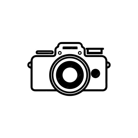 Premium Vector Camera Icon Black Camera Icon On White Background