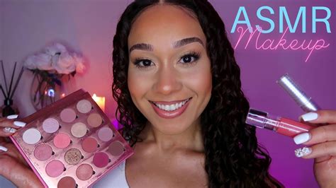 Asmr Doing Your Pink Makeup For A Night Out 🎀 Pampering You Personal Attention Roleplay Youtube