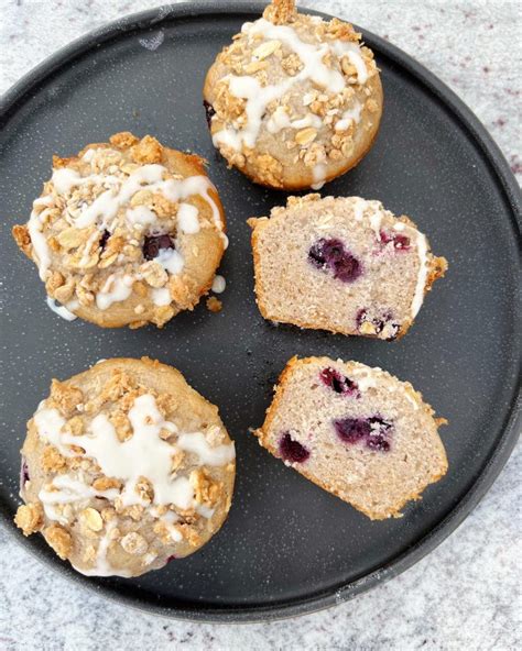 Wild Blueberry White Chocolate Muffins W Coconut Streusel Vegan GF