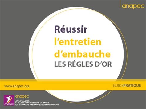 Réussir l entretien d embauche les règles d or PPT