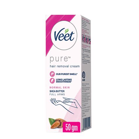 Buy Veet Pure Hair Removal Cream With Shea Butter For Normal Skin 50g