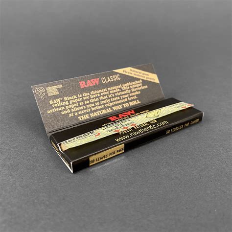 Raw Black Single Wide Regular Size Papers Chillhouse Der