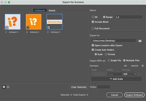 How To Save Artboards As Separate Files In Adobe Illustrator