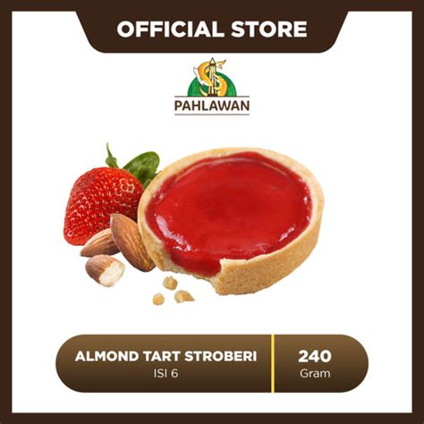 Jual Lapis Kukus Pahlawan Almond Tart Strawberry 6 Pcs Kota