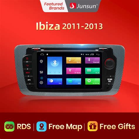 Junsun Ai Voice 2 Din Android Auto Radio For Seat Ibiza 6j 2009 2010