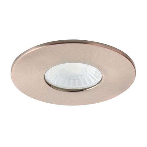 Revive Antique Copper IP65 LED Fire Rated Fixed Downlight