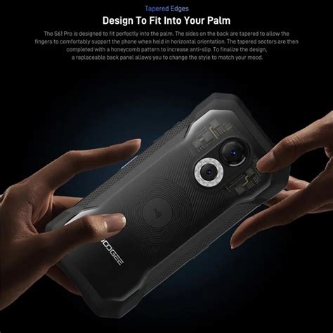 DOOGEE S61 Pro 8+128GB 6.0" Rugged Mobile Phone 48MP Night Vision ...