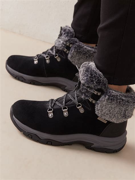 Wide Trego Suede Waterproof Winter Boots - Skechers | Penningtons