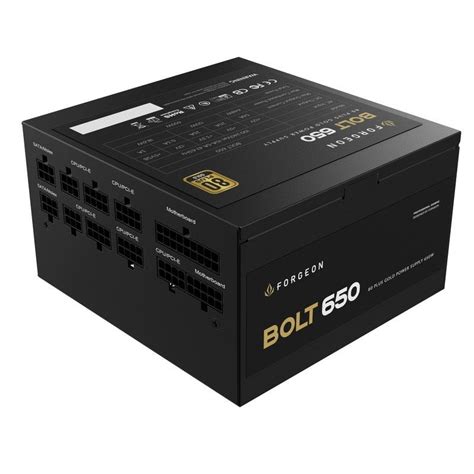 Alimentation modulaire complète Forgeon Bolt PSU 650W 80 Gold