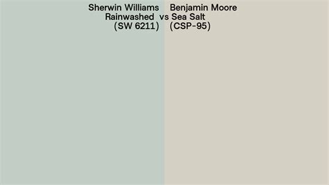 Sherwin Williams Rainwashed Sw Vs Benjamin Moore Sea Salt Csp