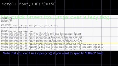 Effect Field Of Ffmpeg S Ass YouTube