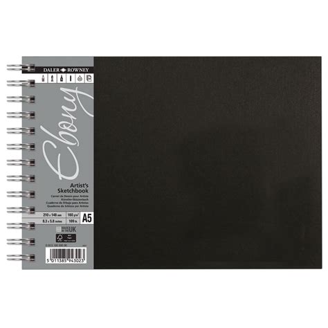 Daler Rowney Ebony Landscape Spiral Sketchbook