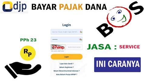 Cara Cetak Kode Billing Pph Jasa Service Pajak Dana Bos Youtube