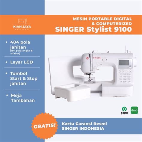 Jual Mesin Jahit Portable SINGER Stylist 9100 Digital Computerized