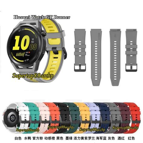 Jual Strap Huawei Watch Gt Runner Rubber Tali Jam Tangan Abu Abu