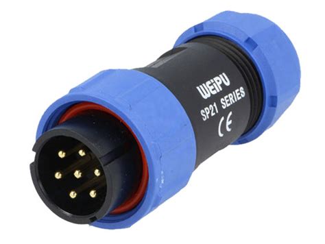 Weipu Sp Series Ip Conector Estanco Macho A Reo Contactos