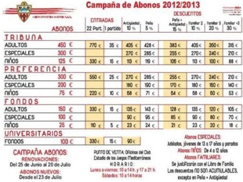 Precios de la campaña de abonos de la UD Almería con David Bisbal como