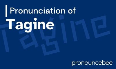 how to pronounce tagine