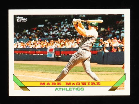 Mark McGwire 1993 Topps 100 Pristine Auction