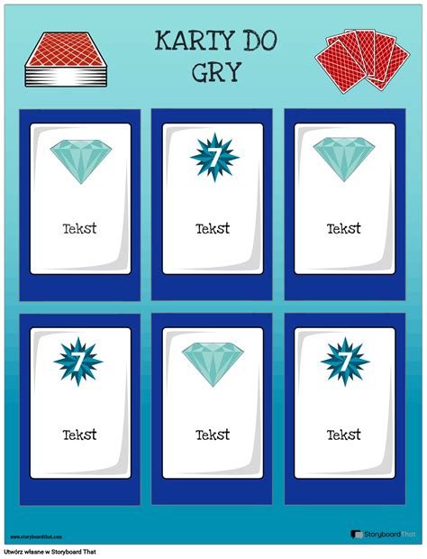 Karta Do Gry 4 Storyboard Por Pl Examples