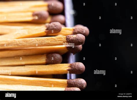 Old Matches In A Box Close Up Match Stock Photo Alamy