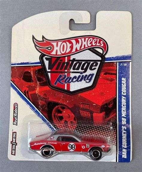 Hot Wheels Vintage Racing Dan Gurney 68 Mercury Cougar Matthew Bullock Auctioneers