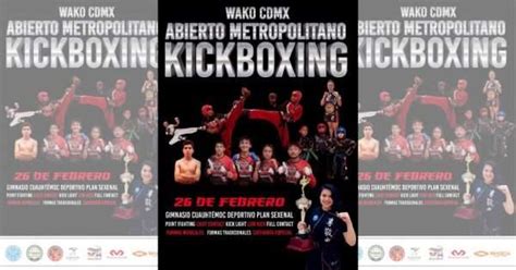 El Plan Sexenal será sede del Abierto Metropolitano de Kickboxing CDMX