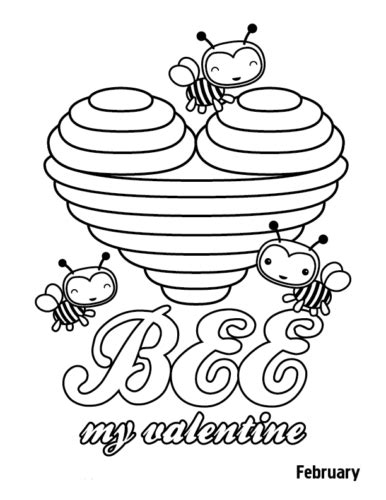 20 Free Printable February Coloring Pages