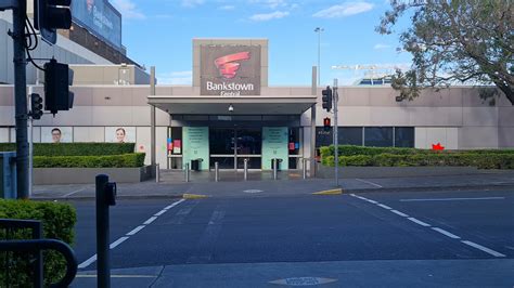 Bankstown Central On Early Sunday Morning With The Pedestrian Crossing