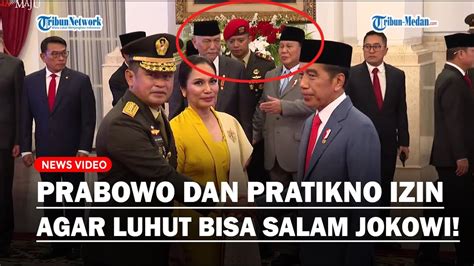 KOMPAKNYA PRABOWO Minta Izin Ke Paspampres Agar Luhut Bisa Salam