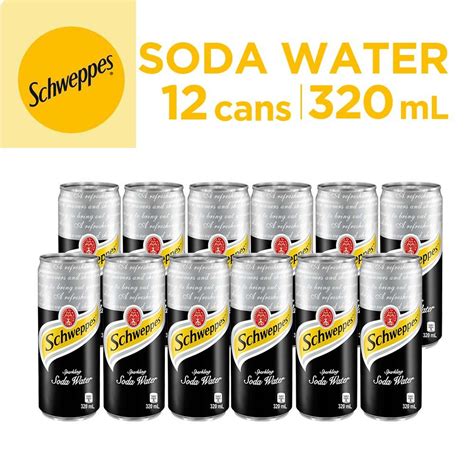 Schweppes Soda Water 320ml Pack Of 12 Shopee Philippines