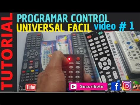 Como Programar Un Control Universal MUY FACIL En 2 Minutos Programar