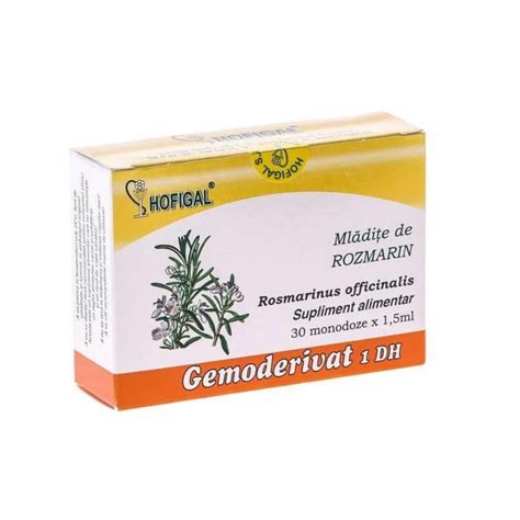 Mladite De Rozmarin Gemoderivat 30 Monodoze X 1 5ml Hofig Bebe Tei