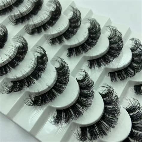 Dramatic 8 Pairs Lashes Wispy Fluffy 18mm 20mm 25mm 3d Faux Mink False