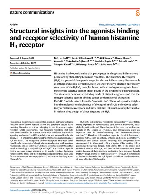 PDF Structural Insights Into The Agonists Binding And Receptor