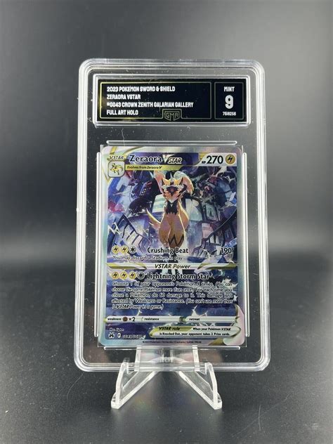 Pokemon Zeraora V Star Gg Crown Zenith Full Art Holo Graded Gma