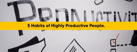 5 Habits Of Highly Productive People Id Africa