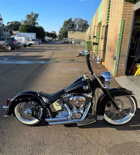 Pin By Toxic Machismo On F T W Harley Softail Deluxe Harley Softail