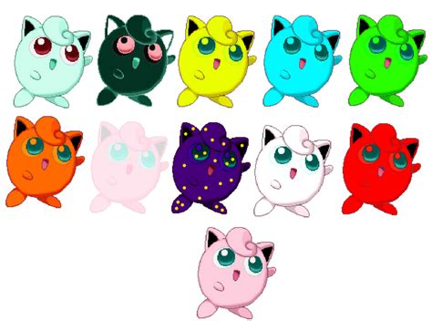 Jigglypuff Variants By Saturn Domo On Deviantart