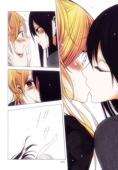 Citrus Manga Yurishoujo Ai Citrus Anime Beso Pareja Color Cómic Yuzu X Mei Boda