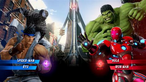 Spiderman Ryu V S Hulk Iron Man Very Hard Ai Marvel Avengers Game