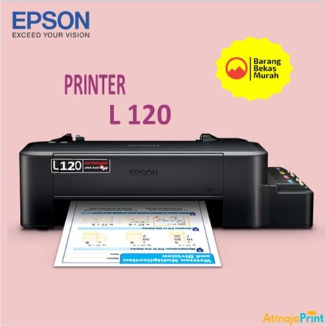 Jual PRINTER SECOND BEKAS EPSON L120 Siap Pakai Shopee Indonesia