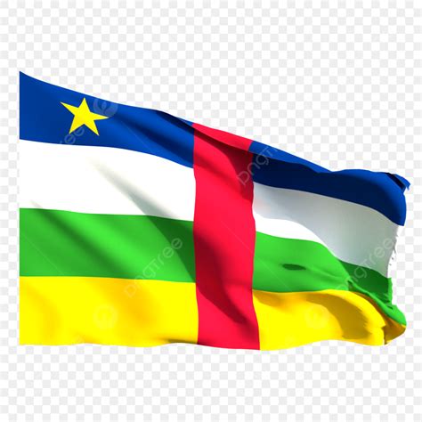 Central African Republic Waving Central African Republic Flag Central African Republic Waving