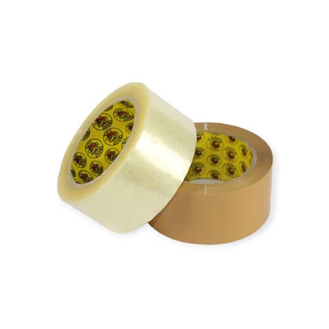 CROCO PACKAGING TAPE 2 X 50 CLEAR TAN JJ Summit Stationery